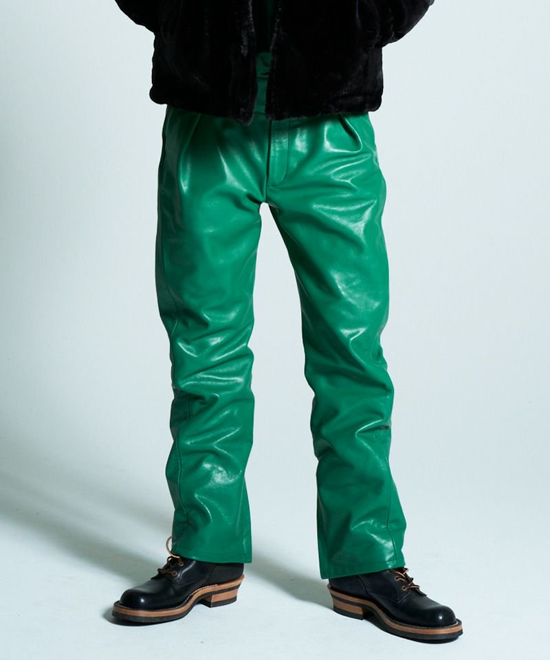 [予約商品2022aw] SEVESKIG/セブシグ/  Leather Slacks Pants Ver.Zeo L