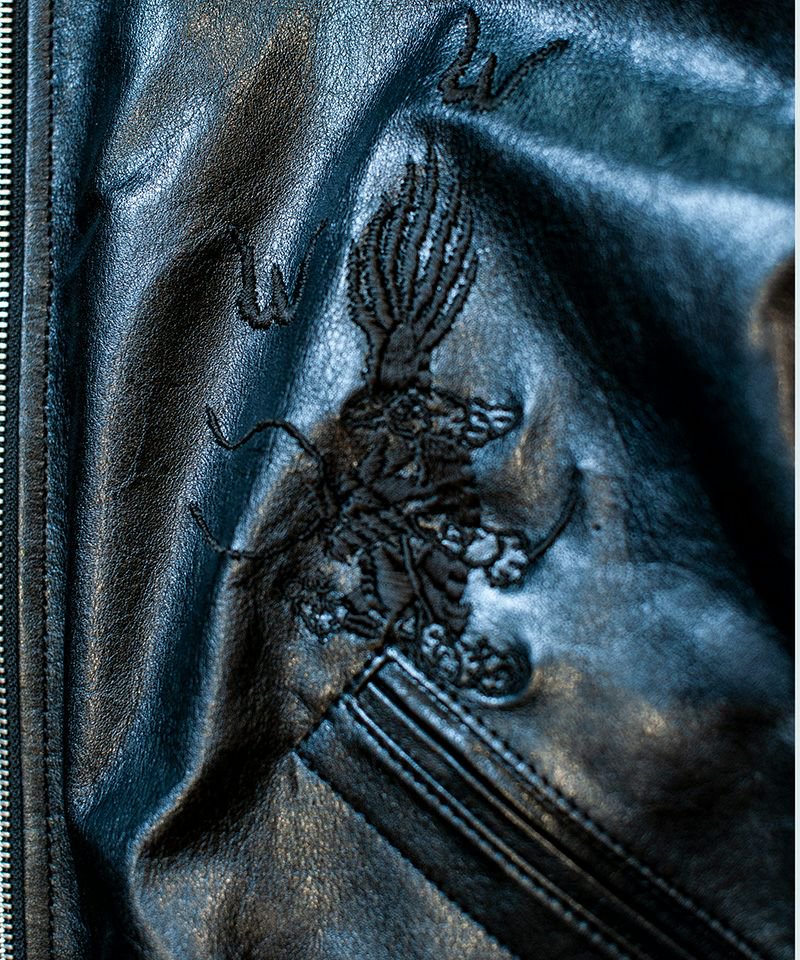 [予約商品2022aw] SEVESKIG/セブシグ/  Japan Cow Leather Ska-Jacket