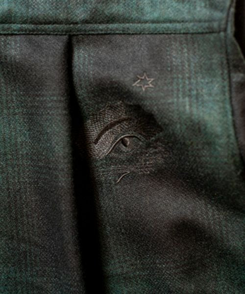 [予約商品2022aw] SEVESKIG/セブシグ/ Embroidery Wool Adapt Shirt