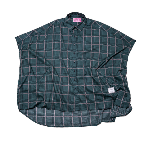 22Summer] EFFECTEN(エフェクテン) check poncho shirts │utility