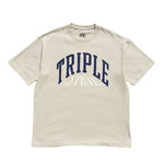 Triple Steal(トリプルスチール) TS college logo Tee