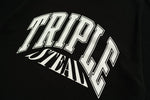 Triple Steal(トリプルスチール) TS college logo Tee