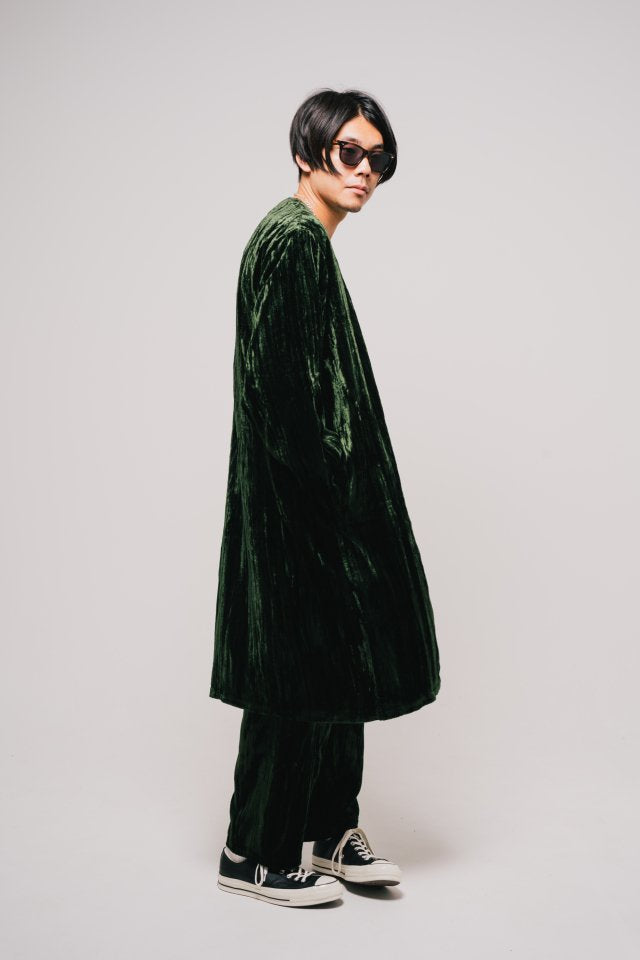 [22aw 予約商品] EFFECTEN(エフェクテン) / velvet gown coat