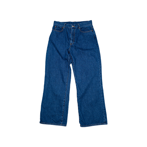 [2023aw] EFFECTEN  / stone wash denim semi-wide flare pants