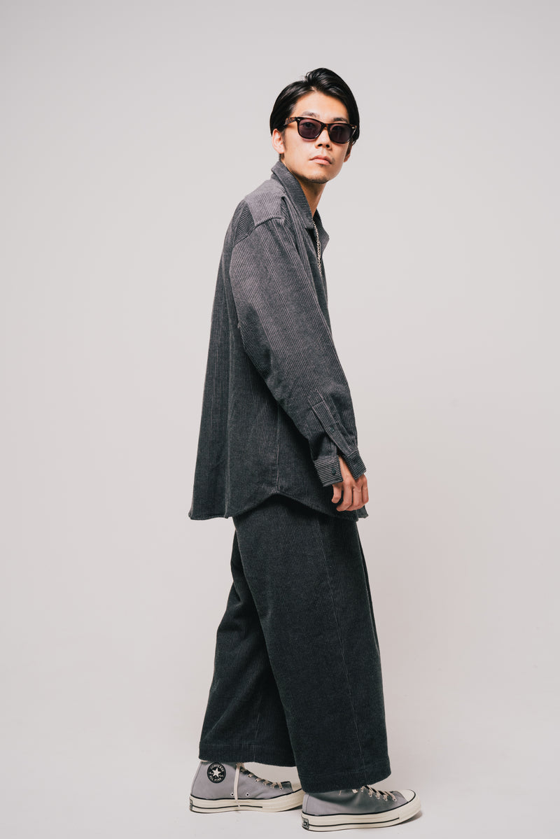 [新春SALE] EFFECTEN(エフェクテン) / corduroy wide tuck pants