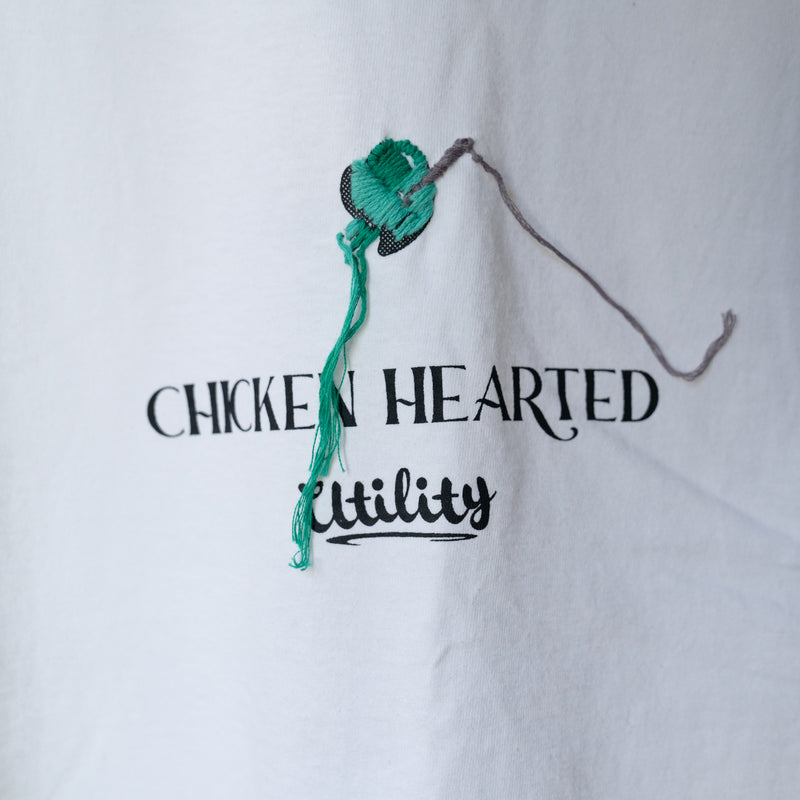 [YCF] EFFECTEN(エフェクテン) / Ycf-14 hand embroidery Heart L/S Tee