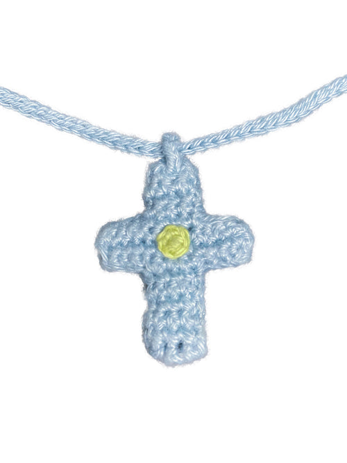 RICE NINE TEN / "2023SS" Hand Knit Cross Necklace