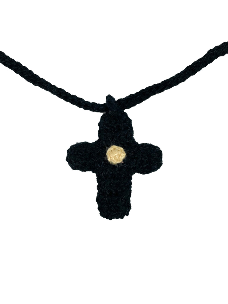 RICE NINE TEN / "2023SS" Hand Knit Cross Necklace