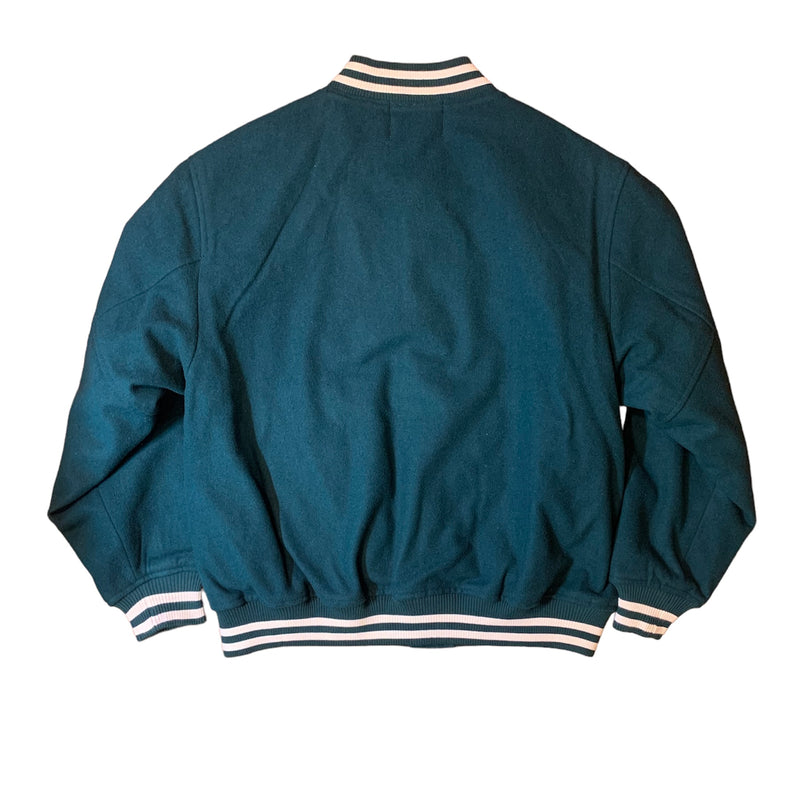[22aw予約商品] shishumania × EFFECTEN / Embroidery stadium jacket (utility only)